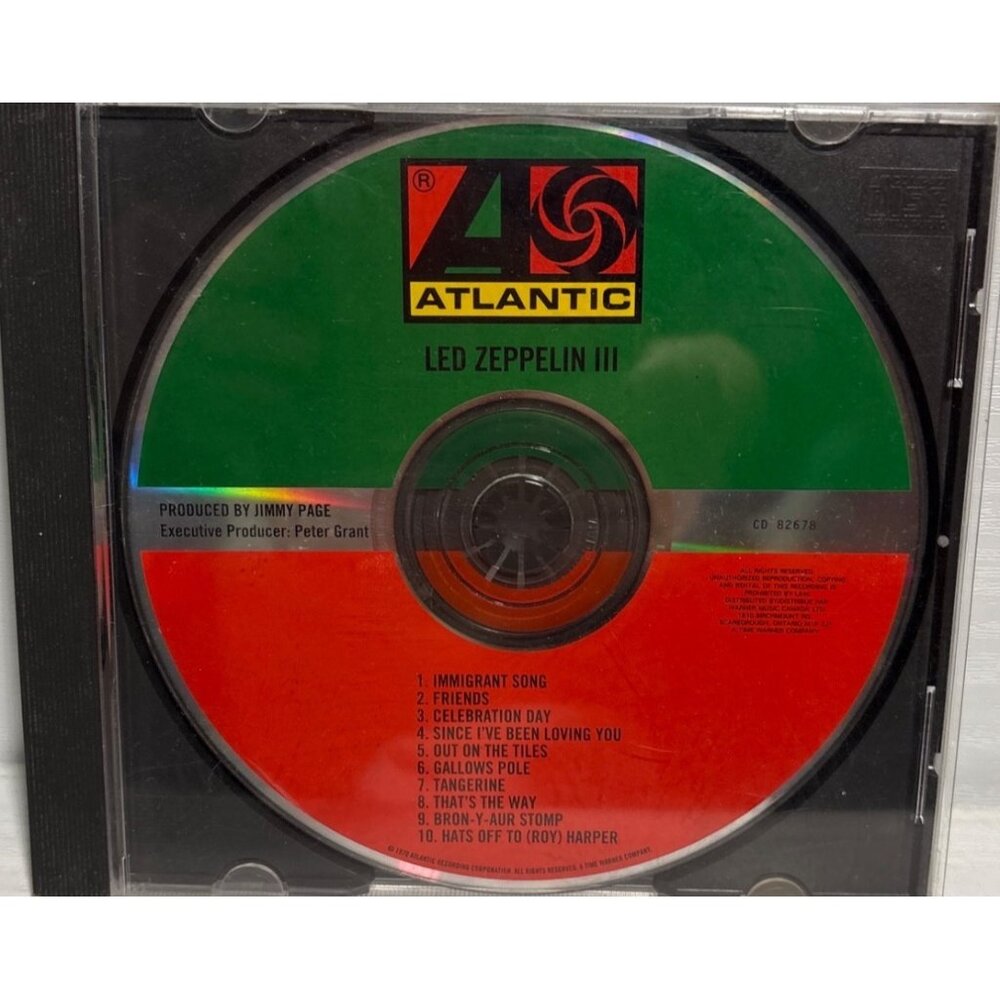 Led Zeppelin III CD Album Atlantic Records 1970 Rock Music CD ONLY